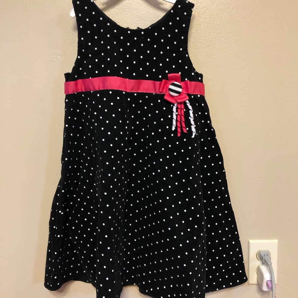NWOT Black corduroy dress